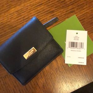 Black key ring wallet